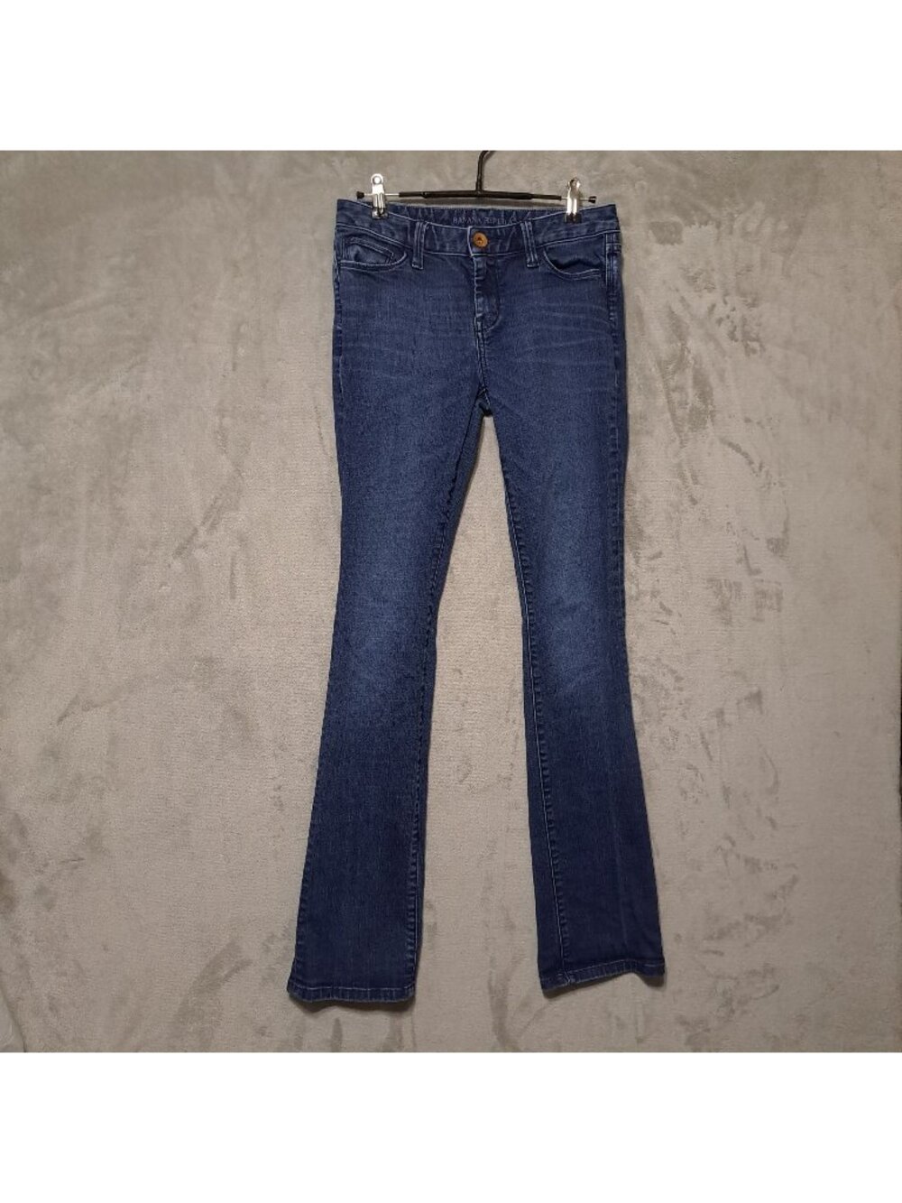 Banana Republic Size 26 Skinny Straight Jeans Medium Blue Denim Stretch